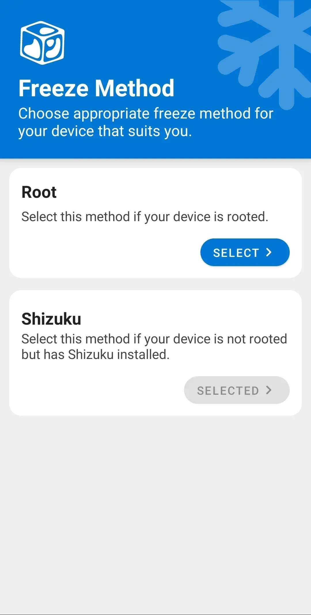 App Freezer screenshot
