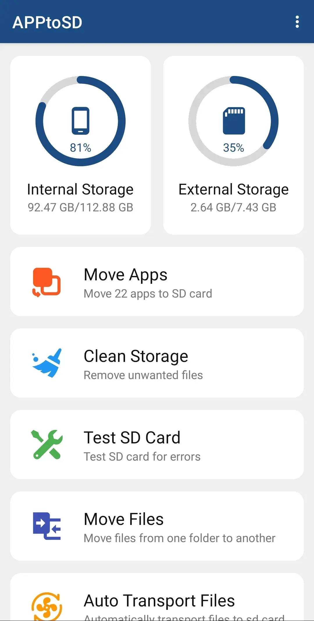 ApptoSD screenshot